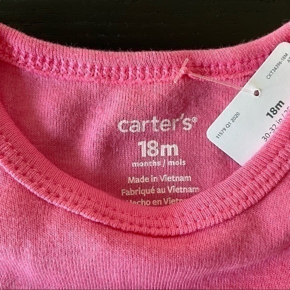 Carter’s Father’s Day Pink Gold Onesie 18 months - Picture 2 of 9